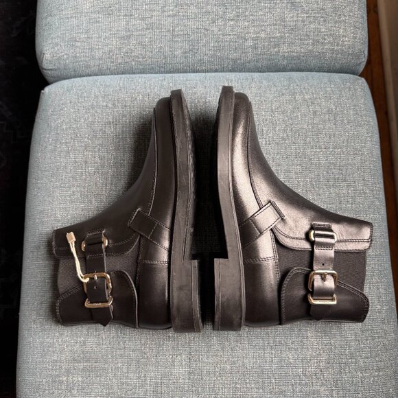 NWT Tod's Ankle Boots with Silver Buckles | Black | Size 36 - Picture 1 of 14